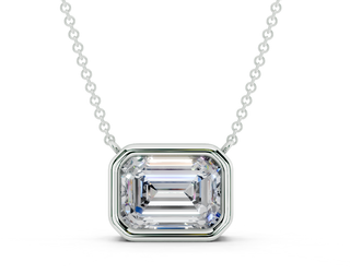 Alanna Emerald Solitaire Pendant 2 Carat Total Wt.