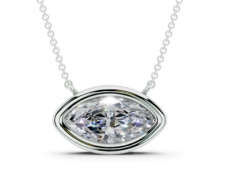 Alanna Marquise Solitaire Pendant 2 Carat Total Wt.