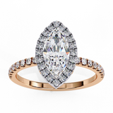 Moonflower (Marquise) Diamond Engagement Ring