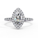 Moonflower (Oval) Diamond Engagement Ring