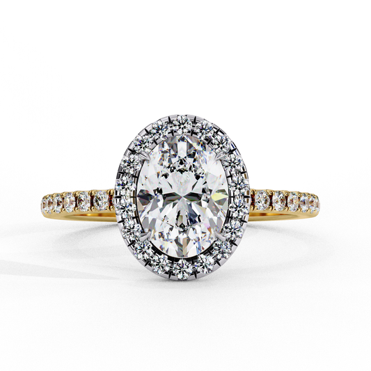 Moonflower (Oval) Diamond Engagement Ring