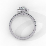 Moonflower (Oval) Diamond Engagement Ring