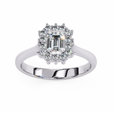 Pebble (Emeraid) Diamond Engagement Ring