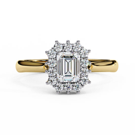 Pebble (Emeraid) Diamond Engagement Ring