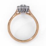 Pebble (Emeraid) Diamond Engagement Ring