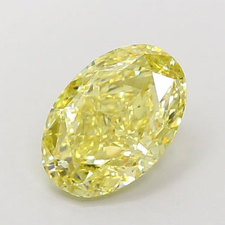 3.02 Carat Oval Cut Fancy Yellow