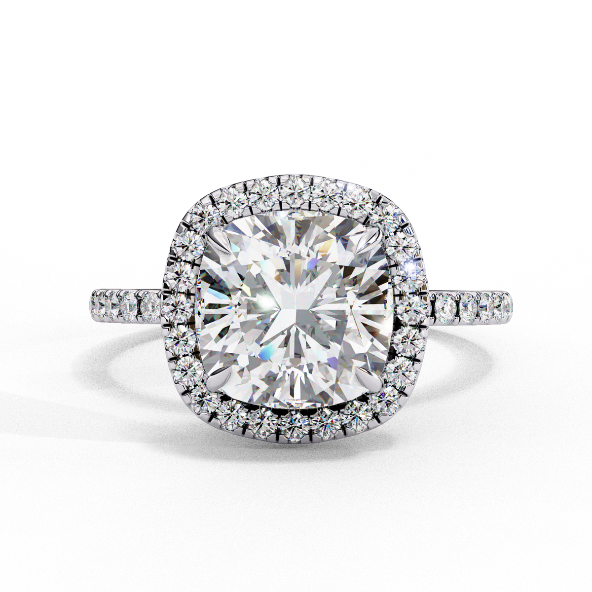 Nightshade (Cushion Square) Diamond Engagement Ring