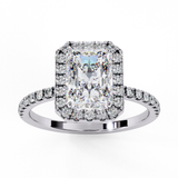 Nightshade (Radiant) Diamond Engagement Ring