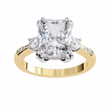 Polaris (Radiant) Diamond Engagement Ring