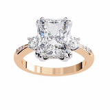 Polaris (Radiant) Diamond Engagement Ring