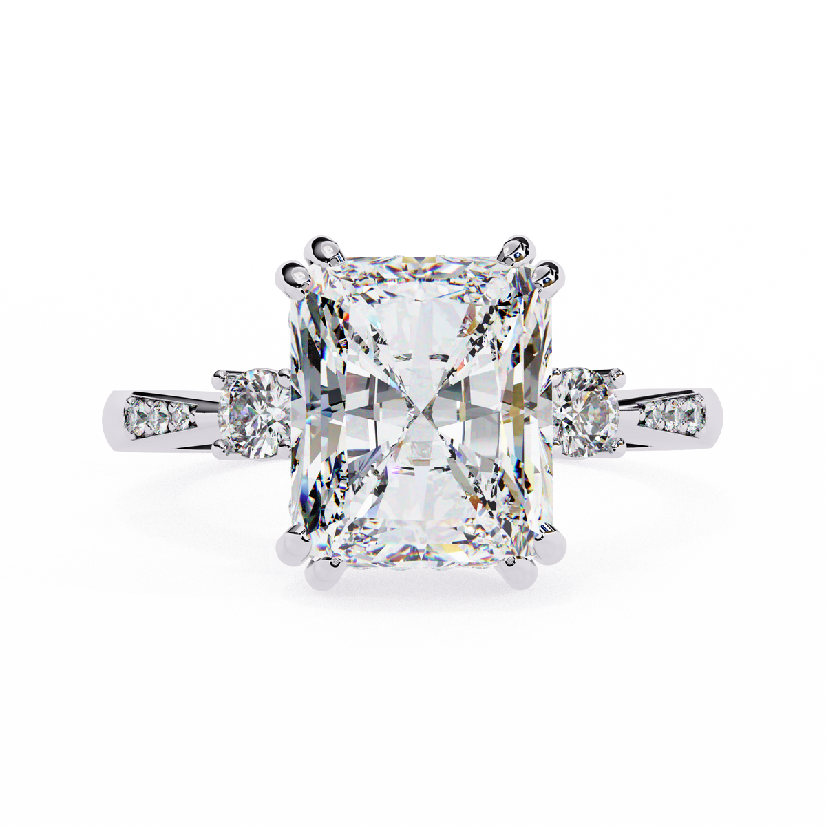 Polaris (Radiant) Diamond Engagement Ring