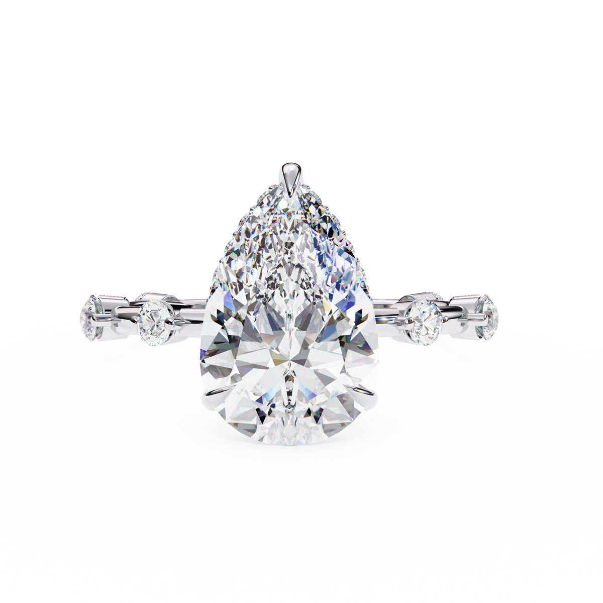 Penelope (Pear) Diamond Engagement Ring