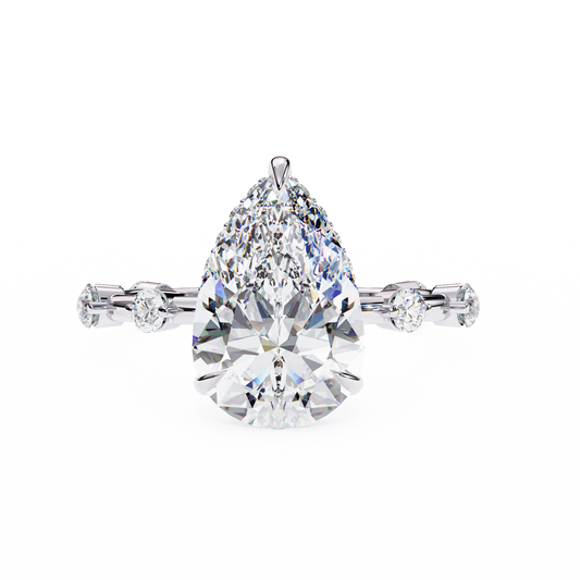 Penelope (Pear) Diamond Engagement Ring