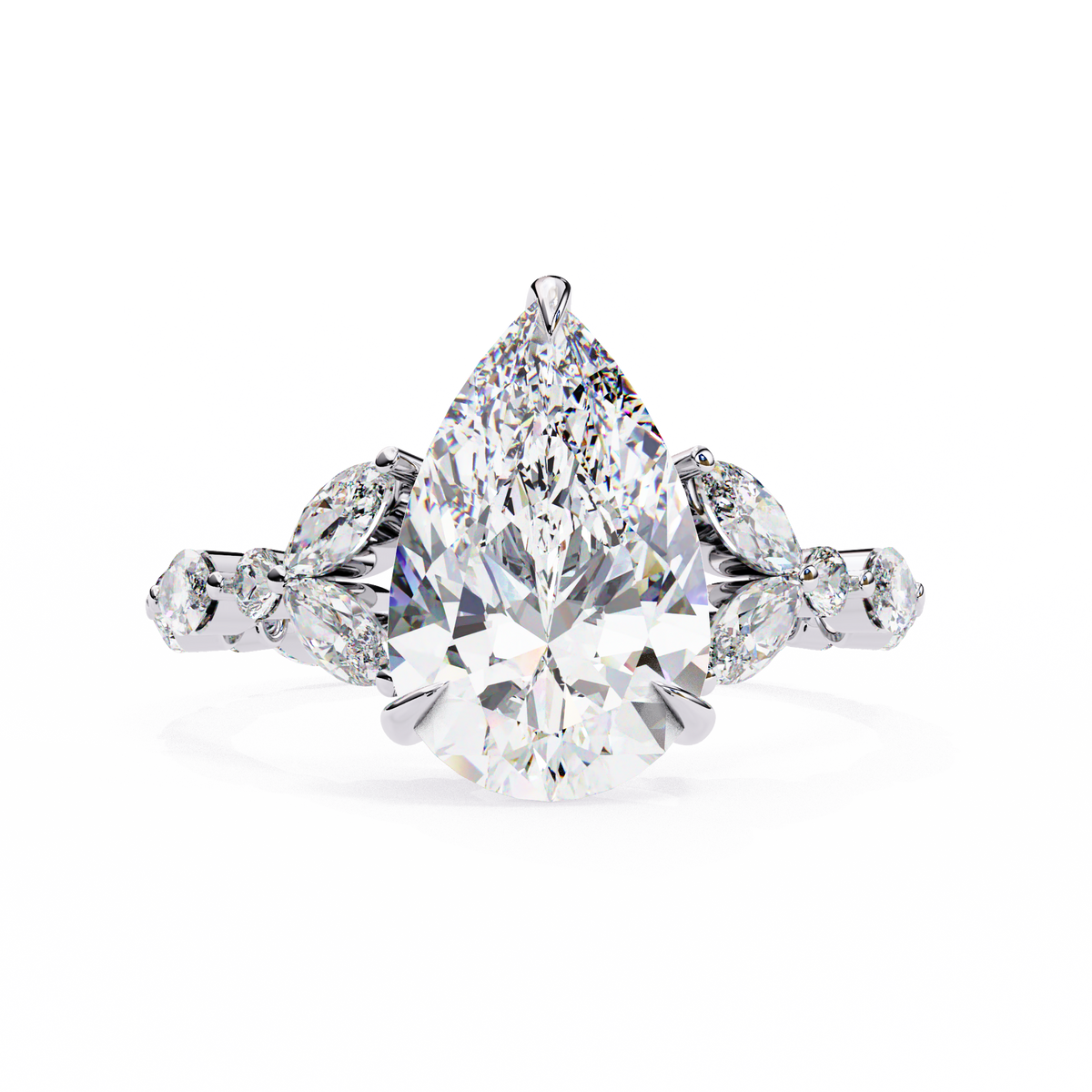 Oceanis (Pear) Diamond Engagement Ring