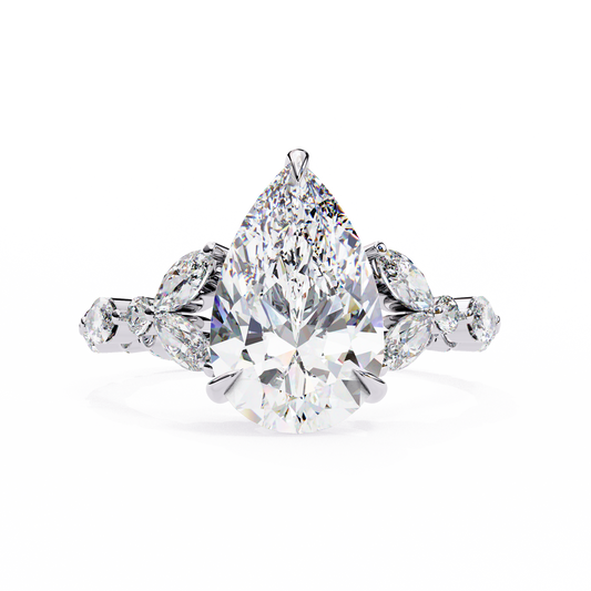 Oceanis (Pear) Diamond Engagement Ring