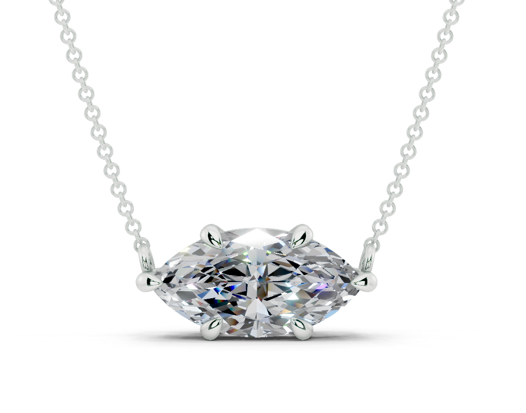 Miri Pear Solitaire Pendant 2 Carat Total Wt.