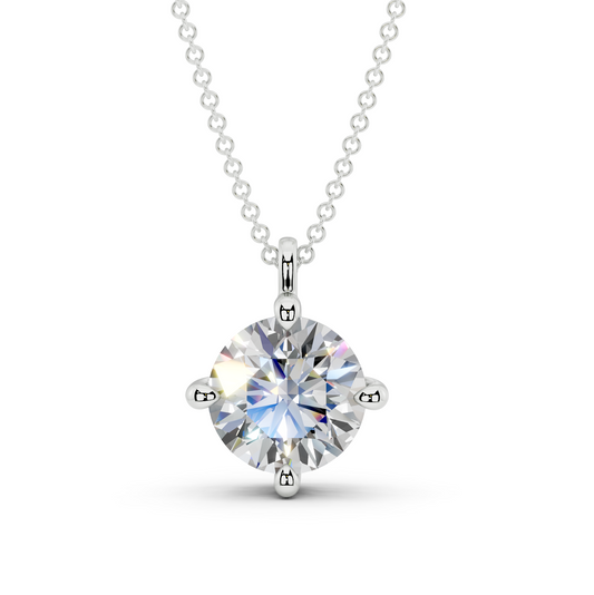 Lorelei Round Solitaire Pendant 2 Carat Total Wt.