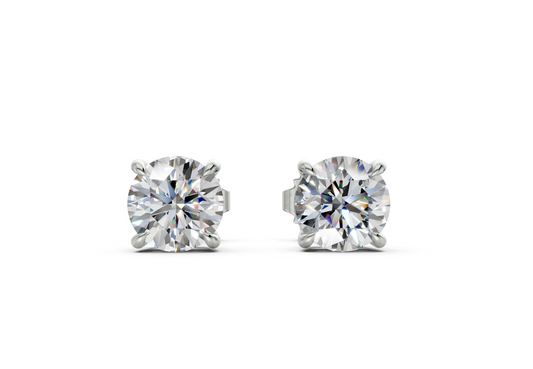 London Classic Round Diamond Studs (1 Carat Total Wt.)