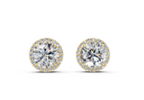 Houston Halo Round Diamond Studs (4.35 Carat Total Wt.)