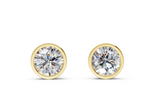 Classic Manhattan Round Diamond Bezel Studs (6 Carat Total Wt.)