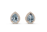 Houston Halo Pear Diamond Studs (0.6 Carat Total Wt.)