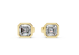 Classic Manhattan Asscher Diamond Bezel Studs (2 Carat Total Wt.)