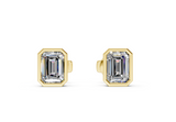 Classic Manhattan Emerald Diamond Bezel Studs (1.5 Carat Total Wt.)