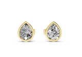 Classic Manhattan Pear Diamond Bezel Studs (1 Carat Total Wt.)