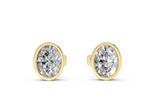 Classic Manhattan Oval Diamond Bezel Studs (1 Carat Total Wt.)