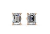 London Classic Emerald Diamond Studs (2 Carat Total Wt.)