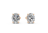 London Classic Oval Diamond Studs