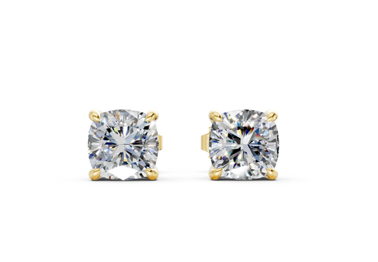 London Classic Cushion Diamond Studs (1.5 Carat Total Wt.)