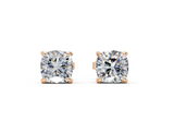 London Classic Cushion Diamond Studs (3 Carat Total Wt.)