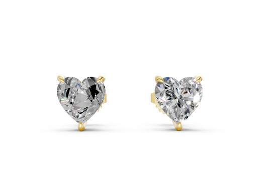 London Classic Heart Diamond Studs (0.5 Carat Total Wt.)