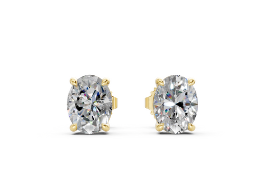 London Classic Oval Diamond Studs (2 Carat Total Wt.)