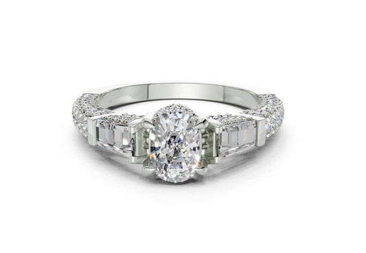 Narelle Cushion Diamond  Engagement Ring