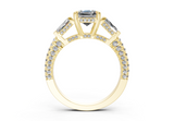 Narelle Elongated Cushion Diamond Engagement Ring