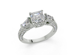 Narelle Elongated Cushion Diamond Engagement Ring