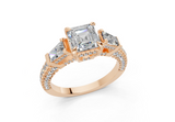 Narelle Elongated Cushion Diamond Engagement Ring