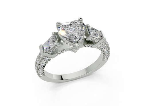 Narelle Heart Diamond  Engagement Ring