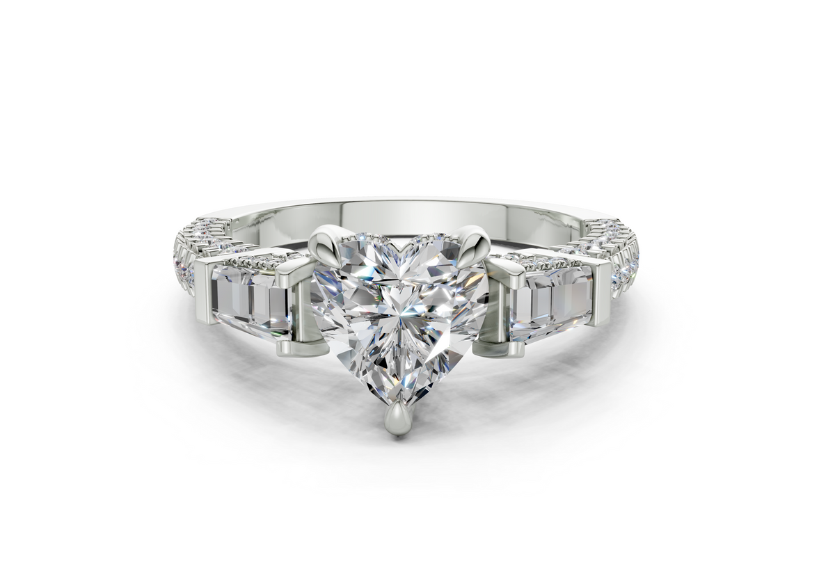 Narelle Heart Diamond Engagement Ring