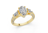 Narelle Oval Diamond  Engagement Ring