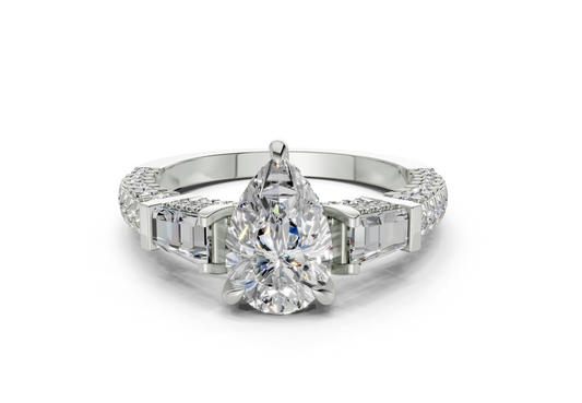 Narelle Pear Diamond Engagement Ring