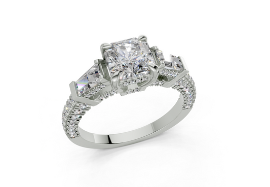 Narelle Asscher Diamond  Engagement Ring