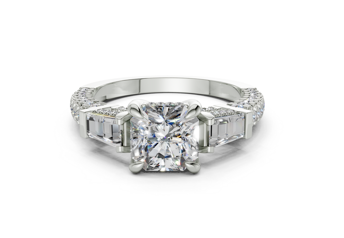 Narelle Radiant Square Diamond  Engagement Ring