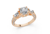 Narelle Radiant Square Diamond  Engagement Ring