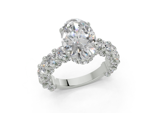 Xyra Oval Diamond  Engagement Ring