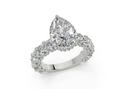 Xyra Pear Diamond  Engagement Ring