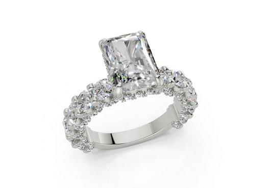 Xyra Radiant Diamond  Engagement Ring