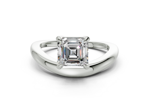 Lyriel Asscher Diamond  Engagement Ring